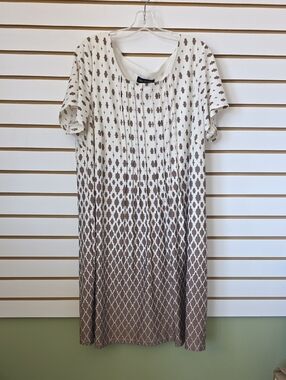 Perceptions Ombre Geometric Midi Dress